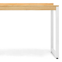 Ds Meubles Table de bureau Eco-line 118X60 BL-NA pas cher