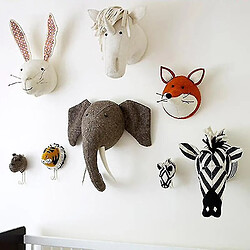 Acheter Universal Bravo en peluche d'animal - Swan, girafe et éléphant flamanto tête pour le mur mural21