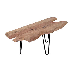 BOIS & CHIFFONS Table basse plateau bois brut racine | Acacia Adir