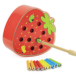 Acheter Universal Bébé Montessori Jouet en bois Capture magnétique Vers Puzzle 3D Jeu éducatif Pêche Couleurs Mathématiques Maternité Jouet 123 ans | Puzzle (rouge)