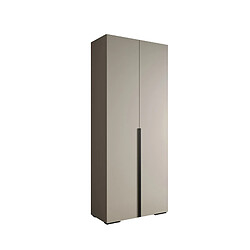 Abiks Meble Armoire Inova 1 À Portes Battantes 236,7/100/47 2 Portes (gris/nero)