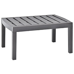 Maison Chic Table de jardin | Table d'extérieur Moka 78x55x38 cm Plastique -GKD15284