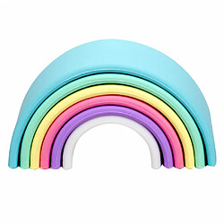 dëna Ensemble de jouets en silicone arc-en-ciel Pastel 6 pcs