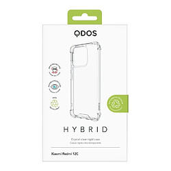 QDOS Coque pour Xiaomi Redmi 12C Hybrid Rigide Transparent