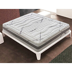 Materassi&Doghe Matelas 160x200 à mémoire de forme - avec zones différenciées - Orthopédie - Anatomique - Antibactérien - Anti-acariens - 100% Made in Italy