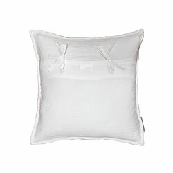 Paris Prix Housse de Coussin Mellow 40x40cm Rose & Blanc