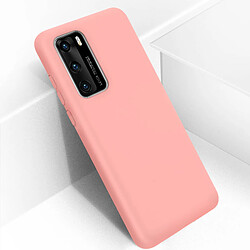 Avizar Coque Huawei P40 Silicone Semi-rigide Finition Soft Touch Rose