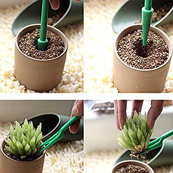 BESTA 4PCS Mini Kit d'outils de jardinage, Succulent Garden Kit Réglable Semis Semis Transplanteur Perforateur Planteur Et Cutter Pour Plantes Charnues pas cher