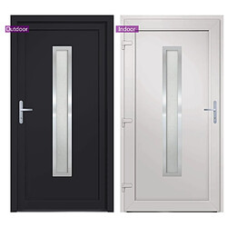 Acheter vidaXL Porte d'entrée anthracite 88x200 cm PVC