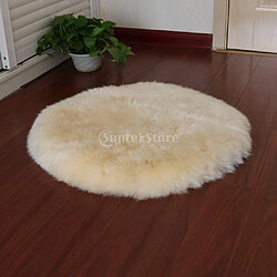 Acheter 80cm doux peau de mouton moelleux peau fausse fourrure faux tapis Tapis Beige