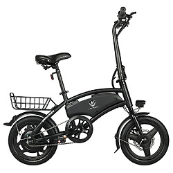 None Vélo électrique pliable LAIFOOK Dolphin, moteur 250 W, batterie 36 V 7,8 Ah, pneu 14 pouces, vitesse maximale de 25 km/h, autonomie de 40 km, freins à disque, écran LCD - Noir