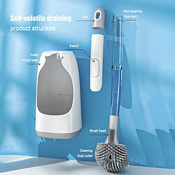 Universal Porte-brosse de toilette en silicone, pas d'angle mort, articles ménagers, outils de nettoyage, brosses, accessoires de toilette.