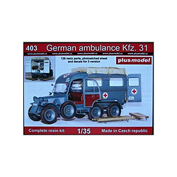 Plus Model Maquette Véhicule German Ambulance Kfz 31