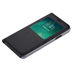 Wewoo Coque noir pour iPhone X Litchi Texture Horizontal Flip étui en cuir avec Call Display ID pas cher