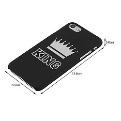 Universal Fashion King Queen Lovers Phone Mobile PC Case de gommage dur adapté à l'iPhone pas cher