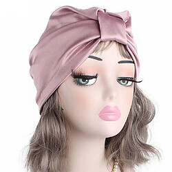 2x Womes Silk Sleeping Hat Wrap Night Cap Bonnet de Soins Capillaires Foulards Chapeau Rose