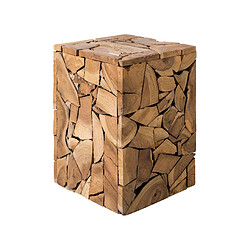 Beliani Table basse en forme de cube mosaïque NELSON