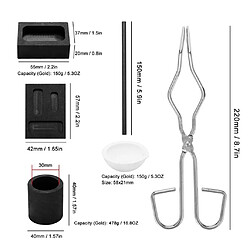 Avis 1 Set Torch Melting Casting Kit Graphite Mold Outils De Fabrication De Bijoux 6pcs Kit