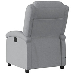 Acheter Maison Chic Fauteuil Relax pour salon, Fauteuil de massage inclinable électrique gris clair tissu -GKD22405