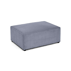 Bestmobilier Topaze - pouf - en velours texturé