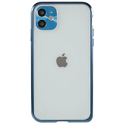 Coque en TPU + métal ultra-mince, anti-chute, anti-rayures, matte pour votre iPhone 11 6.1 pouces - bleu