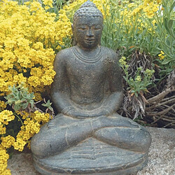 Jardinex Statue jardin boud... 60 cm - Gris anthracite