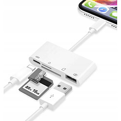 GUPBOO Adaptateur HUB Adaptateur iPad Lightning USB SD TF,JL465