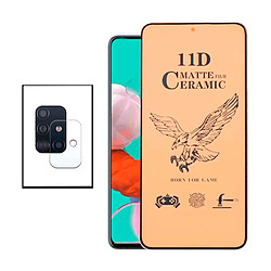 PHONECARE KIT Film de Verre Trempé CeramicGlass Full Cover + Film Caméra pour Samsung Galaxy A71