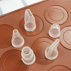 Avis Double Plaque À Macarons En Silicone Marron Empreinte Classique Double Face YONIS