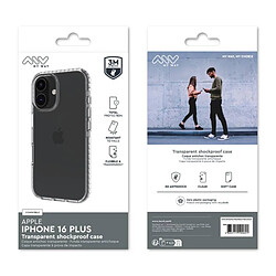 My Way Myway Coque de Protection pour iPhone 16 Plus Renforcée 3M Transparent