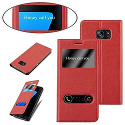 Cadorabo Coque Samsung Galaxy S7 EDGE Etui en Rouge pas cher