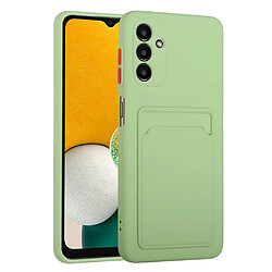 Coque en TPU antichoc avec porte-carte vert clair pour votre Samsung Galaxy A13 5G