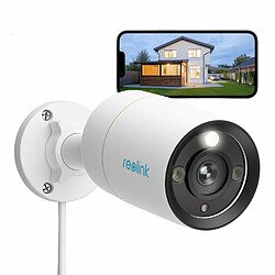 Reolink Caméra de Sécurité 12MP PoE Bullet Intelligente à Projecteur, Détection de Personne/Véhicule 