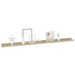 Avis Maison Chic Lot de 2 Étagères murales,Étagère Rangement flottate chêne sonoma 115x9x3 cm -MN60955