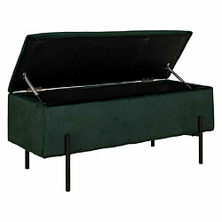 Avis Mes Banc de rangement 95x36,5x46 cm en velours vert