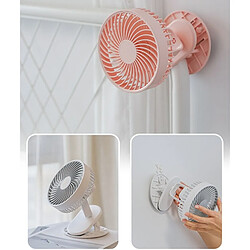 Clip Sur Ventilateur de Poussette Portable Rotation à 360 Degrés Petit Ventilateur de Bureau Rechargeable