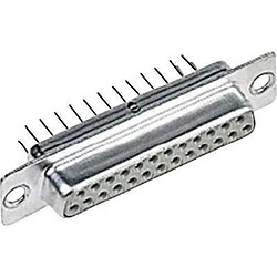 Harting D-SUB Buchsenleiste 180° Polzahl: 9 Löten 09 67 009 4755 1St.