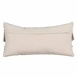 BigBuy Home Coussin Coton Noir Beige 30 x 60 cm