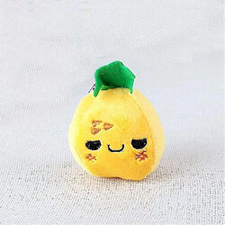 Universal Mini mignon en forme de fruit, peluche douce - petit pendentif (jaune clair)