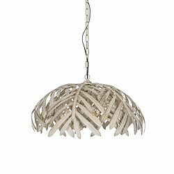 BigBuy Home Suspension Blanc Métal Volets 220-240 V 75 x 75 x 40 cm