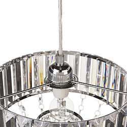 Beliani Lampe suspension ADORN Métal Transparent pas cher