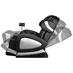 Acheter vidaXL Fauteuil de massage avec écran Noir Similicuir