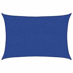 vidaXL Voile d'ombrage 160 g/m² Bleu 2x3 m PEHD