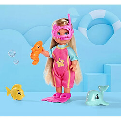 Acheter Simba Evi Love Sea Fun Poupée en Combinaison de plongée avec Palmes et Lunettes de plongée en Forme de Crabe avec Amis de la mer 12 cm à partir de 3 Ans