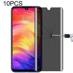 Wewoo Film de verre trempé Pour Xiaomi Redmi Note 7 10 PCS 9H Dureté de la surface Protection de l'écran anti-reflets de 180 degrés