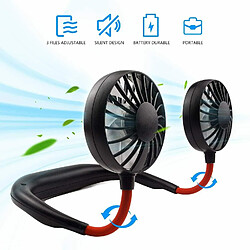 Acheter Ventilateur USB Portable Tour de Cou Rechargeable Ventilateurs Suspendus à Double Refroidissement