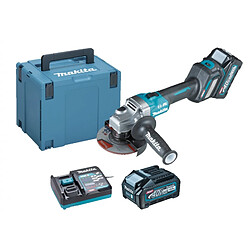 Meuleuse sansfil 125 mm Makita GA023GM201 40 V 2 batteries 4 Ah chargeur coffret Makpac