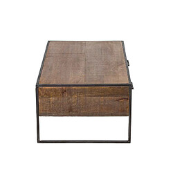 BOIS & CHIFFONS Table basse 2 tiroirs | Manguier Stockholm