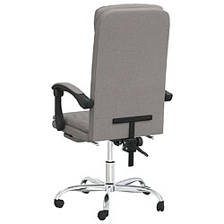 Acheter vidaXL Fauteuil inclinable de bureau Taupe Tissu