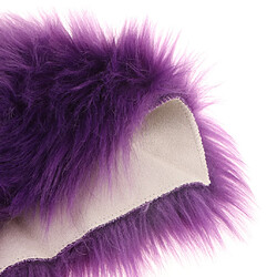 amour forme shaggy doux peau de mouton tapis tapis de fausse fourrure 5cm pile violet